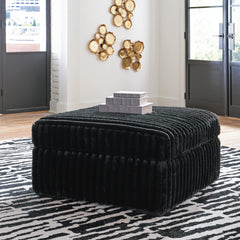 Onyx, ottoman in room; accessories excluded - 8