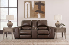 Walnut, loveseat in room setting - 2