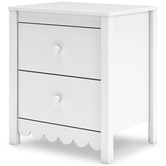 White, complete nightstand, angled view - 1