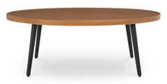 Two-tone Brown Outdoor Coffee Table, product view 2 - 2