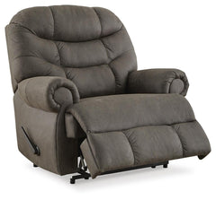 Gunmetal, complete recliner with footrest extended - 3