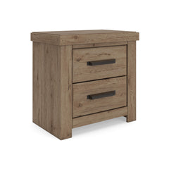 Light Brown / Nightstand, complete product angled view - 1