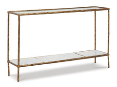 Antique Brass Finish Console Sofa Table, full product view - 1