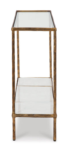 Antique Brass Finish Console Sofa Table, product view 3 - 3