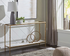 Antique Brass Finish Console Sofa Table, product view 5 - 5