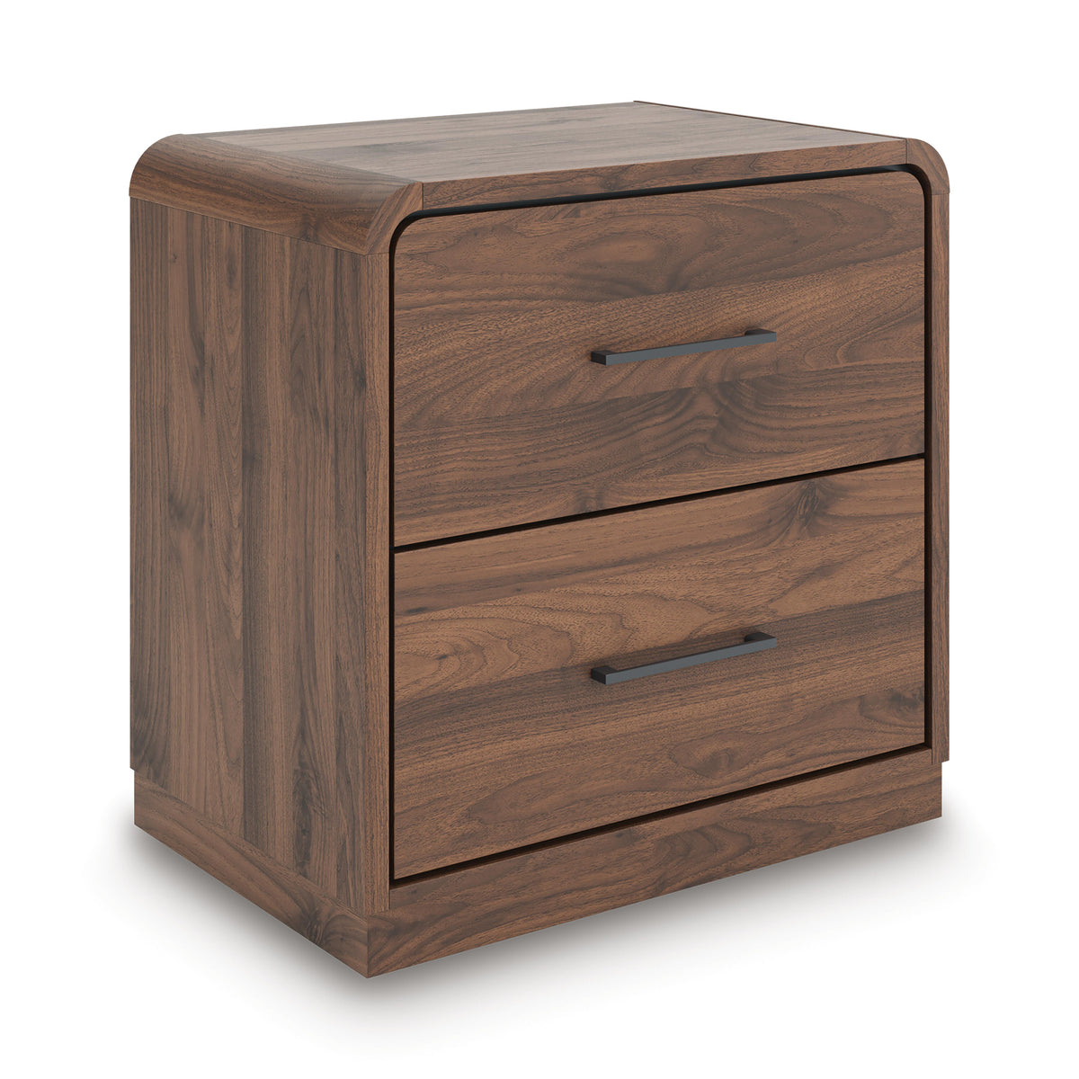 Walnut Brown / Nightstand, complete product angled view