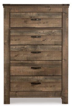Brown, full front view of chest - 3