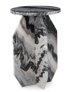 Black/White/Taupe Accent Table, view 1 - 1