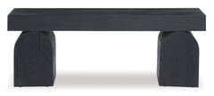 Black Accent Bench, product view 2 - 2