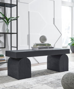 Black Accent Bench, product view 5 - 5