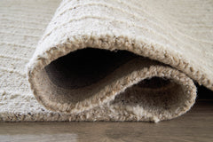 Gray/Ivory 91.88" x 120.75", rolled rug backing detail - 4