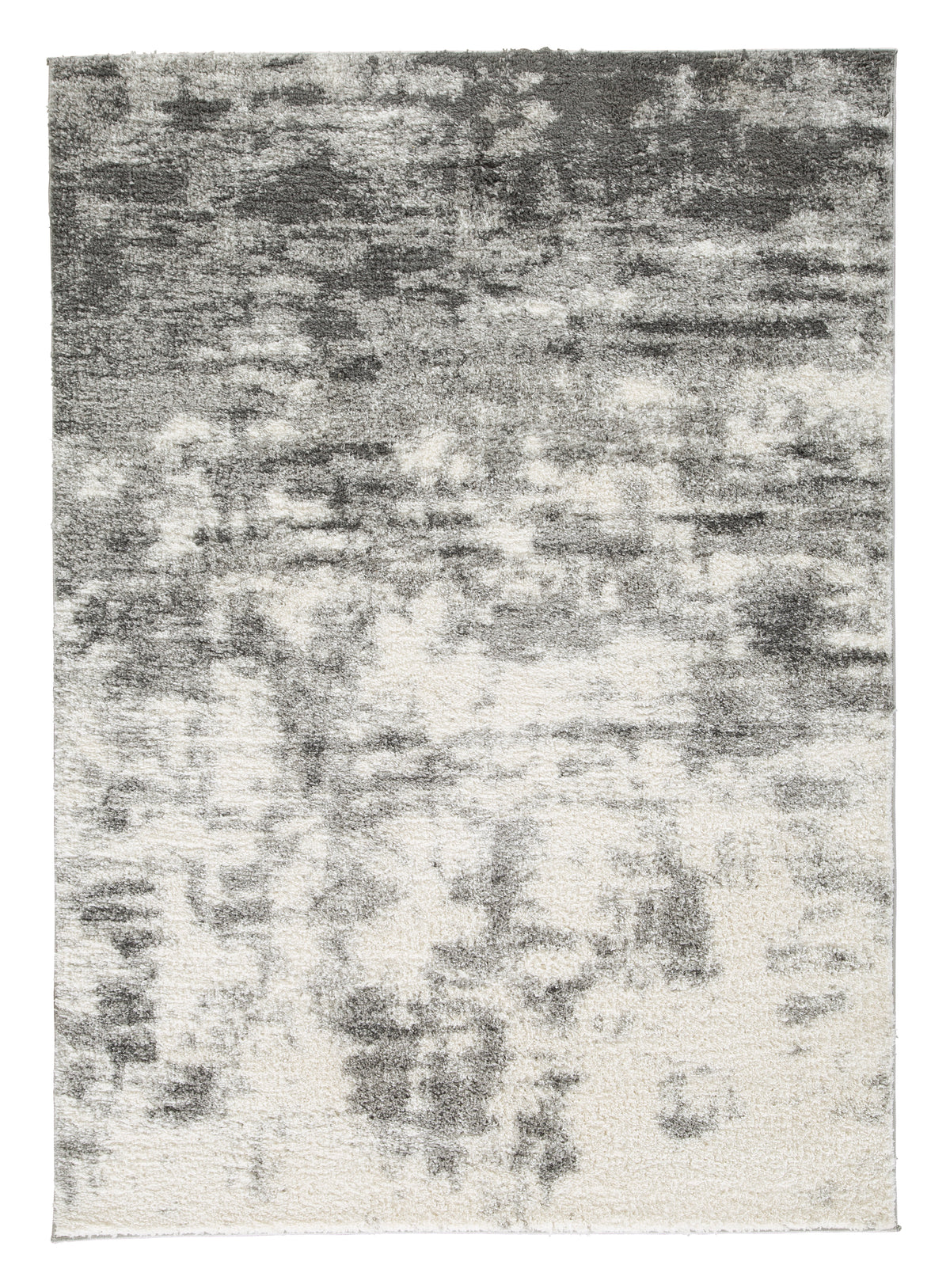 Cream/Gray 94" x 120", complete rug design; representative size