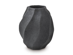 Black 12-inch height vase, product view 2 - 2