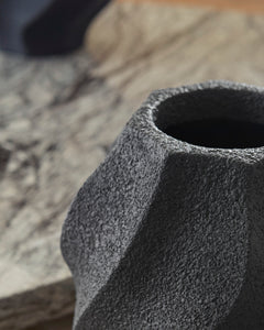 Black 12-inch height vase, product view 4 - 4
