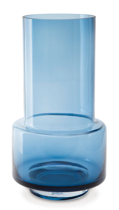 Dark Blue 13.5-inch height vase, product view 2 - 5
