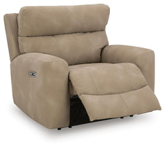 Sand, alternate full recliner view with headrest adjusted - 4
