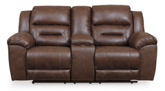 Chocolate, loveseat front view - 3