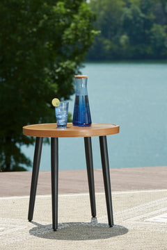 Two-tone Brown, outdoor setting; drinks and accessories not included - 3