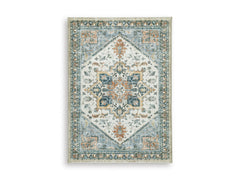 Multi 60.25" x 83.25", complete rug product view - 5