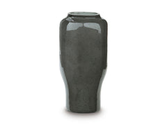 Gray/Black 12.75-inch height vase, product view 2 - 2