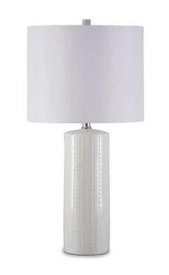 White table lamp pair, product view 2 - 2