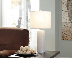 White table lamp pair, product view 3 - 3