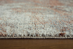 Cream/Gray/Sienna 94.75" x 120.5", pile and edge detail - 3