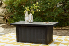 Black/Light Gray Fire Pit Table, product view 5 - 5