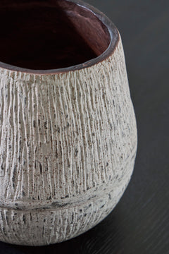 Distressed Brown 7.88-inch height vase, product view 3 - 3