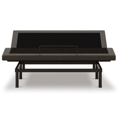 Black, front view of complete adjustable base; representative model view - 2