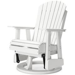 White outdoor swivel glider chair, product view 5 - 17