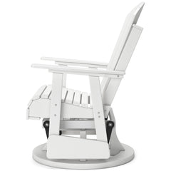 White outdoor swivel glider chair, product view 6 - 18