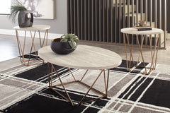 Two-tone three-piece table set, product view 3 - 3