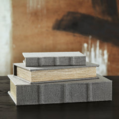 Gray Jolina set of three storage boxes, product view 7 - 25