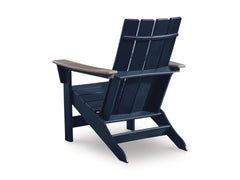 Navy Blue/Driftwood / Outdoor Adirondack Chair, rear view - 2