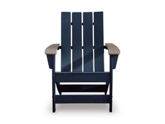 Navy Blue/Driftwood / Outdoor Adirondack Chair, front view - 3