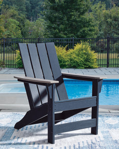 Navy Blue/Driftwood / Outdoor Adirondack Chair, outdoor setting; table excluded - 4