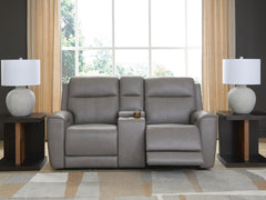 Coin, complete loveseat in a room; accessories excluded - 2