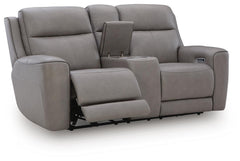 Coin, complete loveseat with power recliner extended - 3