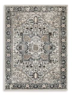 Multi 62" x 82", complete rug product view - 5