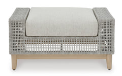 Gray Outdoor Ottoman, product view 2 - 2