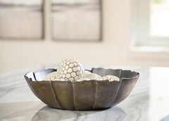 Black/Antique Gold Finish bowl, product view 3 - 3