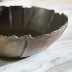 Black/Antique Gold Finish bowl, product view 4 - 4