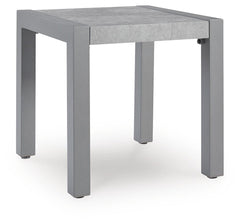 Gray, full side table angled view - 1