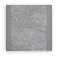 Gray, top view of sintered stone tabletop - 3