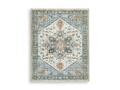 Multi 90.5" x 114", complete rug product view - 1