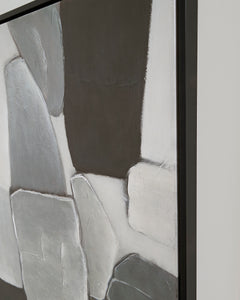 White/Gray/Black Adilson wall art, product view 4 - 4