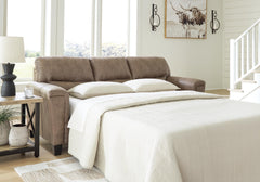 Fossil, sleeper sofa open in room - 2