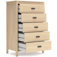 Tan, chest with drawers open - 2