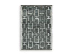 Black/Gray 59.5" x 83.5", complete rug product view - 5